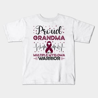 Proud Grandma Of A Multiple Myeloma Warrior Kids T-Shirt